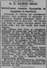 A D Cairns Dead Boston Globe 13 May 1902 pg 7