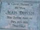Jean Dineen Headstone Taruheru Cemetery 1952