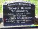 WASHINGTON Thomas Harold and Zita Timaru Cemetery