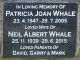 WHALE Neil and Patricia Marton Cemetery Plague